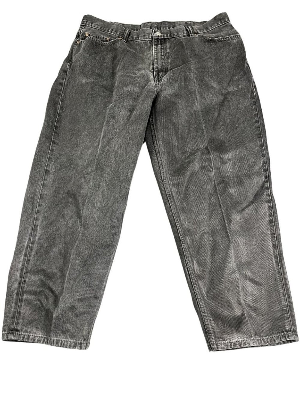Levi's 560 Mens Black Relaxed Fit Tapered Jeans 44x30